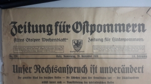 Zeitung fuer Ostpommern