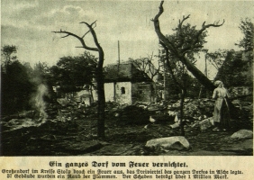Wielka Wieś po pożarze  w 1926 roku 