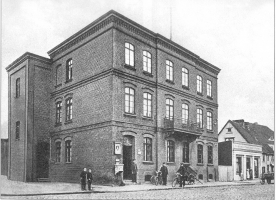 Gmach poczty w Ustce w 1911 roku